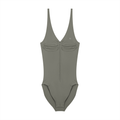 Women’s Full-Zip Ruched Bodysuit