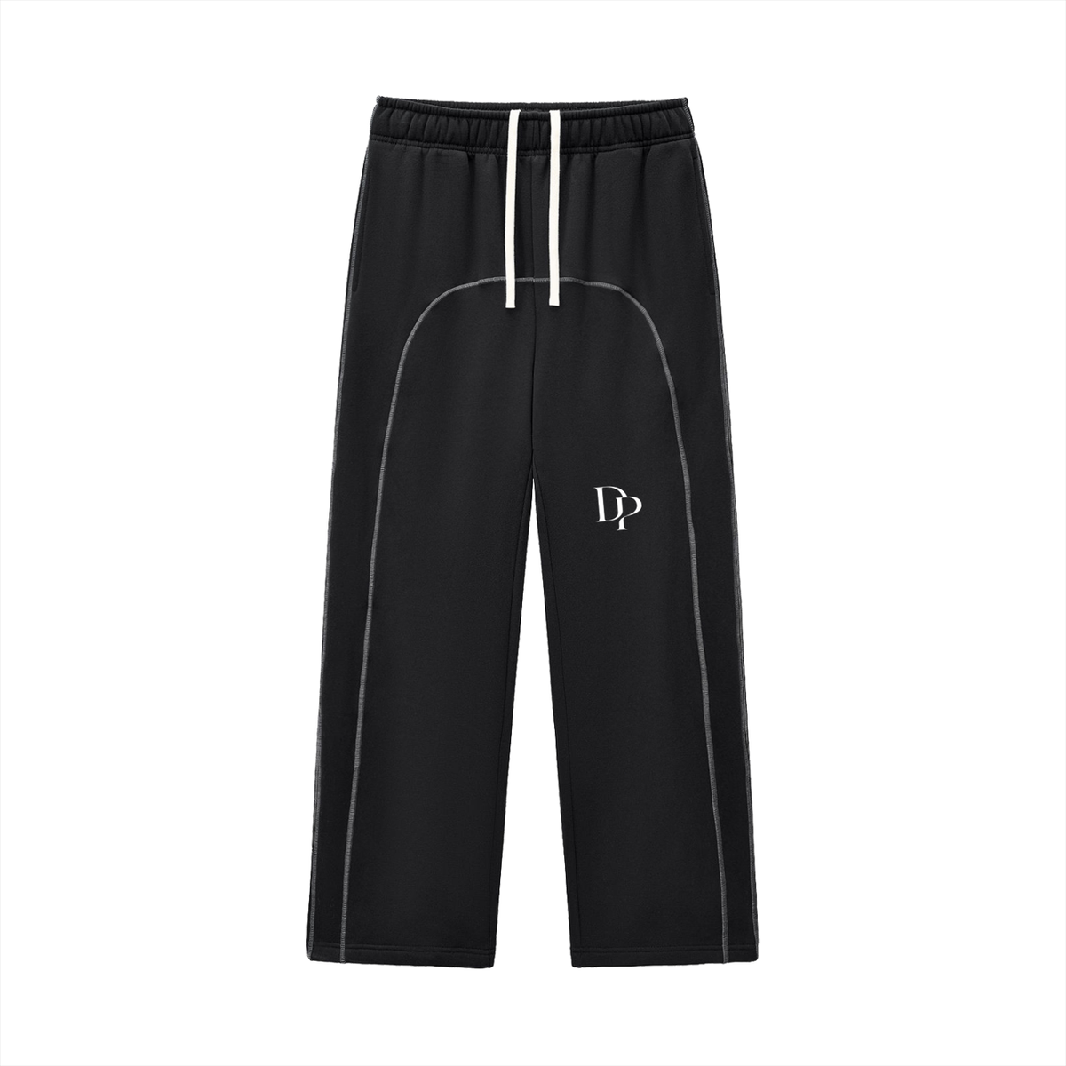 Contrast-Stitched Fleece Sweatpants