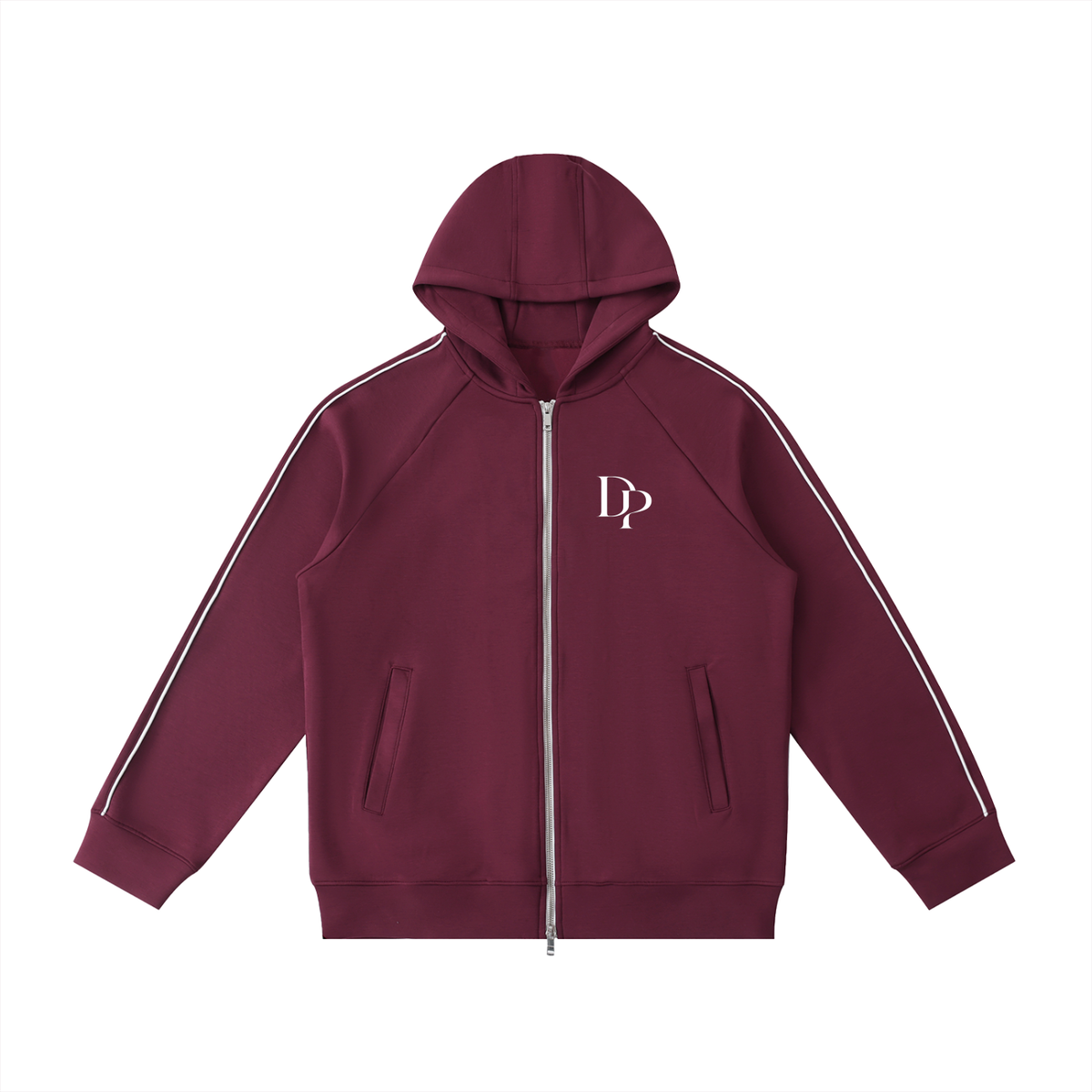 Heavyweight Raglan Sleeve Zip Hoodie