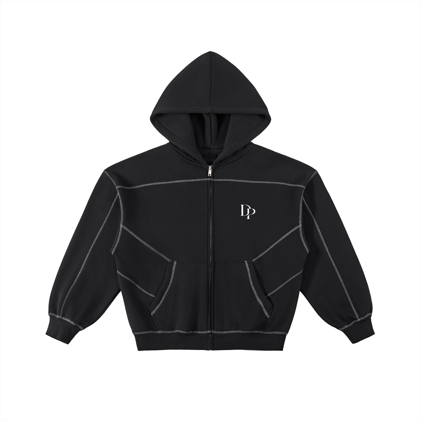 Contrast-Stitched Fleece Sweatpants